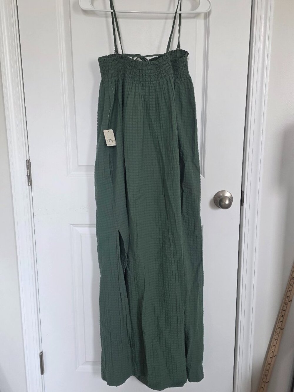 Free People Green Maxi Tank Dress - Size Large - Picture 8 of 9